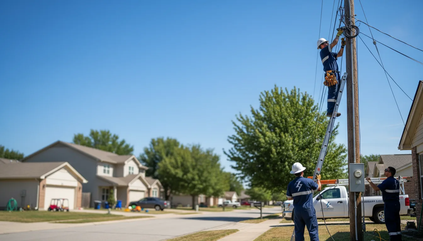 Residential electrician providing installation services in White Plains, GA